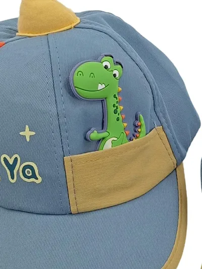YAYA Kinder Cap Drache Applikation Blau Baumwolle UNI