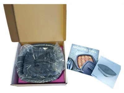 Tupperware MicroPro Grill Mikrowellen Geschirr Kunststoff Grau 2 Teile