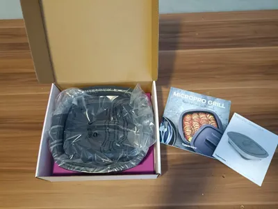 Tupperware MicroPro Grill Mikrowellen Geschirr Kunststoff Grau 2 Teile