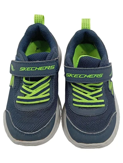 Skechers Kinder Sportschuhe Turnschuhe Gr. 24 Blau Neongrün Klett