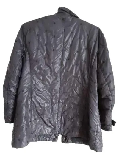 CANDA Damen Steppjacke Gr. 46 Blau Punkte Polyester Winterjacke