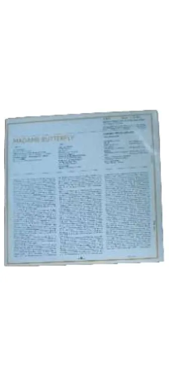 Madame Butterfly - Giacomo Puccini - Vinyl LP - Eterna - Oper Klassik