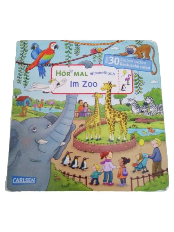 Carlsen Hör Mal Wimmelbuch Im Zoo Kinderbuch Pappbuch Geräusche Zoo 1