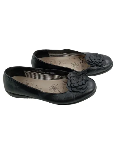 Caprice Walking on Air Ballerinas Damen Leder Applikationen Schwarz Gr. 39