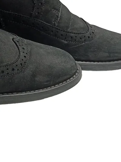 Paul Green Damen Brogue Stiefelette Leder Schnürer Schwarz Gr. 39,5
