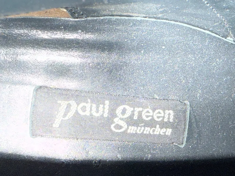 Paul Green Damen Brogue Stiefelette Leder Schnürer Schwarz Gr. 39,5 5