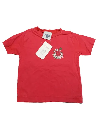 Baby World T-Shirt Marienkäfer Blumen Rot Gr. 80/86 Baumwolle