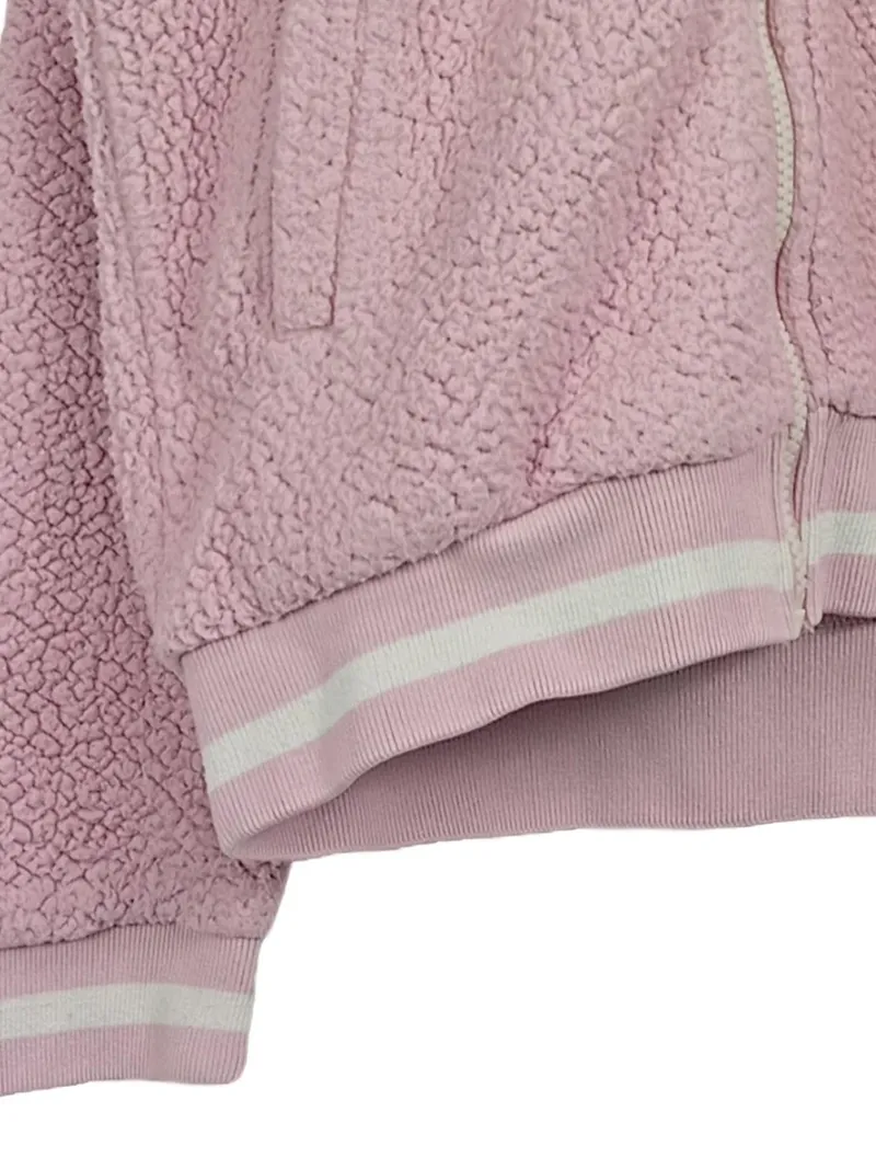 ELT Fleecejacke Mädchen Gr. 152/158 Rosa Teddy Kapuze Reißverschluss 3