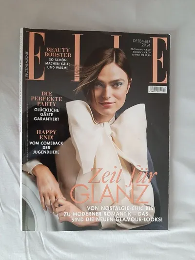 ELLE Deutsche Ausgabe Dezember 2024 Modezeitschrift Fashion Beauty