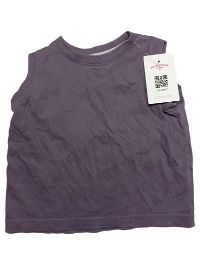 In Extenso Kinder T-Shirt Tanktop Gr. 92 Lila Ärmellos Baumwolle