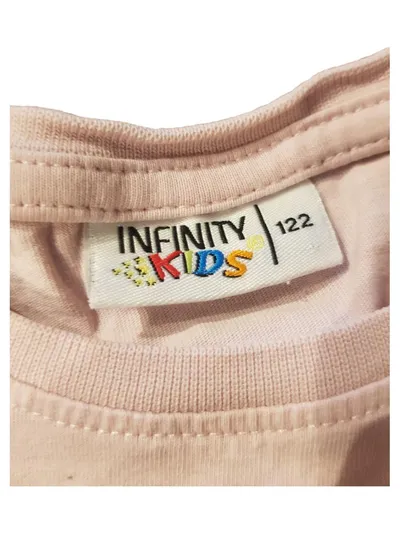 Infinity Kids Mädchen Langarmshirt Pferde Print Rosa Gr. 122