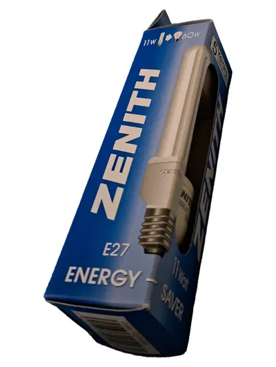 Zenith Energy Saver E27 11W Energiesparlampe entspricht 60W Weiß