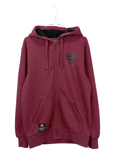 Ecko Unltd. Kapuzenpullover Herren Gr. S Hoodie Zip Bordeaux Streetwear