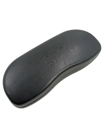 Ray-Ban Brillenetui Hartschale Schwarz Leder-Optik Case