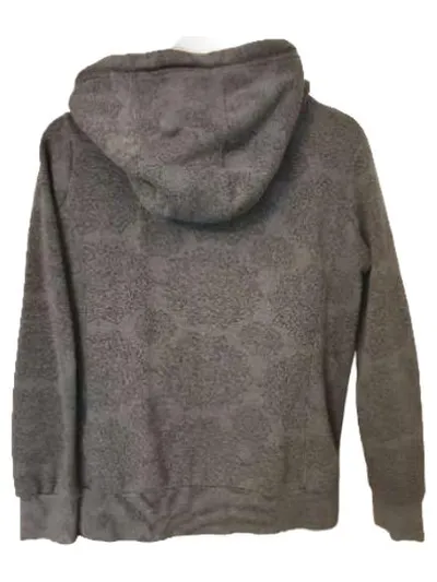 Sublevel Damen Sweatjacke Kapuze Ethno Grau L Polyester Baumwolle Freizeit
