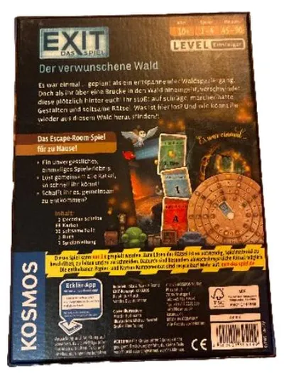 EXIT Das Spiel Der verwunschene Wald KOSMOS Escape Room Rätselspiel Einsteiger