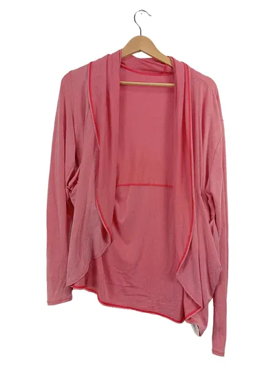 Mey Damen Cardigan Wickelshirt Rosa Gr. 36-38 Viskose Casual