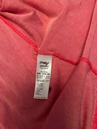 Mey Damen Cardigan Wickelshirt Rosa Gr. 36-38 Viskose Casual