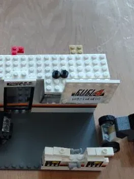 LEGO Speed Champions Rennstrecke Tankstelle Rampe Fahrzeuge Set komplett