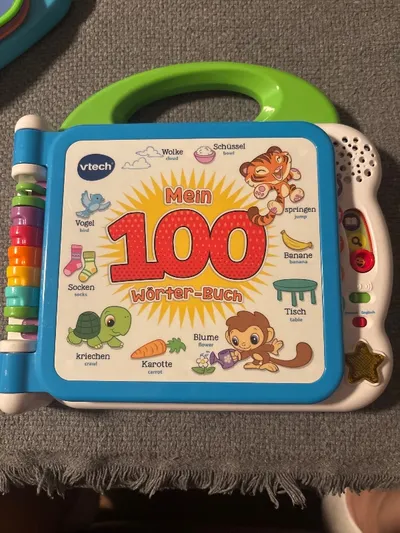 VTech Mein 100 Wörter Buch Activity Buch Deutsch Englisch Wildtiere Mehrfarbig