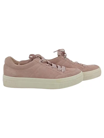 Legero Damen Sneaker Low Rosa Wildleder Gr. 41 Plateau Schnürung