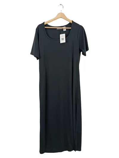 Ixelle Damen Freizeitkleid Gr. 42/XL Grau Maxikleid Polyester