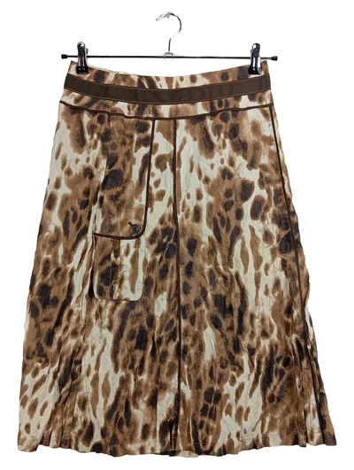 Betty Barclay Damen A-Linienrock Animal Print Braun Gr. 36 Baumwolle