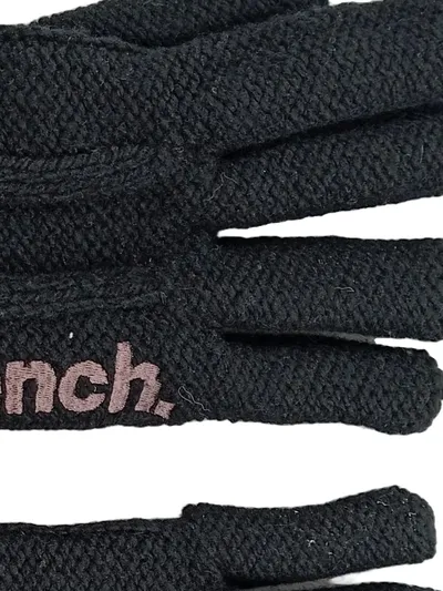 Bench Herren Handschuhe Wolle Schwarz Streetwear Reißverschluss UNI