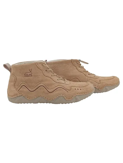 DBECK Damen Stiefelette Gr. 37 Beige Wildleder Casual Schnürung