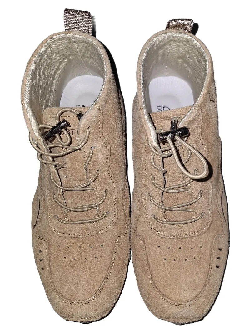 DBECK Damen Stiefelette Gr. 37 Beige Wildleder Casual Schnürung 2
