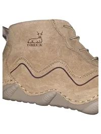 DBECK Damen Stiefelette Gr. 37 Beige Wildleder Casual Schnürung 3