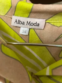 Alba Moda Damen Bluse Langarm Abstrakt Gelb Gr. 34 XS Freizeit 5