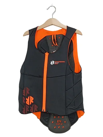 Komperdell Restless Rookie Rückenprotektor Weste Kinder Gr. 152 Schwarz Orange