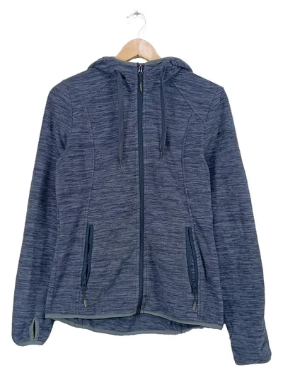 McKINLEY Damen Fleecejacke Kapuze Outdoor Gr. 38 M Blau Meliert