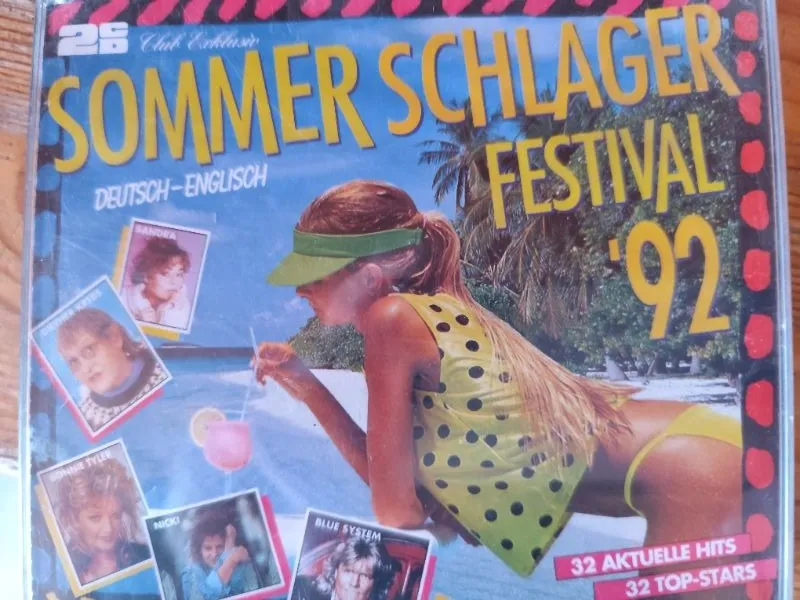 Sommerschlager Festival '92 Doppel-CD 32 Hits Schlager Sampler Deutsch Englisch 1