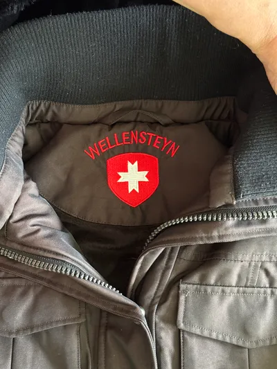 Wellensteyn Damen Parka Winterjacke Gr. 40/L Braun Kapuze Fellbesatz