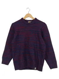 Carhartt Strickpullover Herren Gr. M Wolle Meliert Lila Rundhals 1