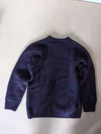 Carhartt Strickpullover Herren Gr. M Wolle Meliert Lila Rundhals 2
