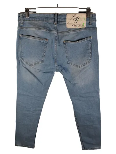 2Y Premium Herren Destroyed Jeans Blau W32 Ripped Denim Hose Baumwolle