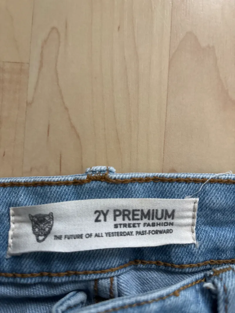 2Y Premium Herren Destroyed Jeans Blau W32 Ripped Denim Hose Baumwolle 6