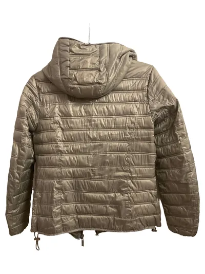 Rino & Pelle Damen Steppjacke Grau Gr. 42 Kapuze Leicht Casual Alltag