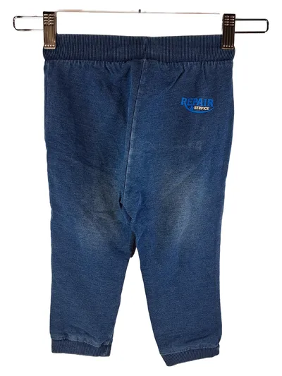 Kinder Jogginghose Jeans-Optik Gr. 86 Blau Baumwolle Jogger