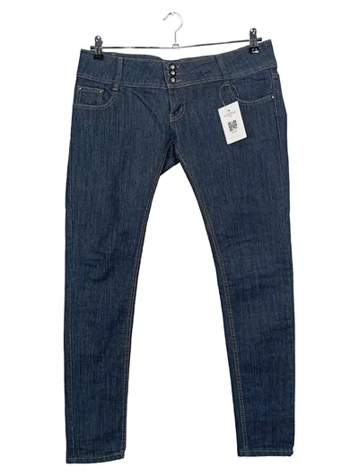 BE STYLED Damen Jeans Tapered Fit Blau W33 L32 Stretch Baumwolle