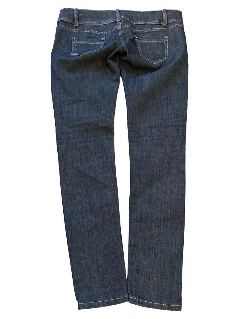 BE STYLED Damen Jeans Tapered Fit Blau W33 L32 Stretch Baumwolle 2