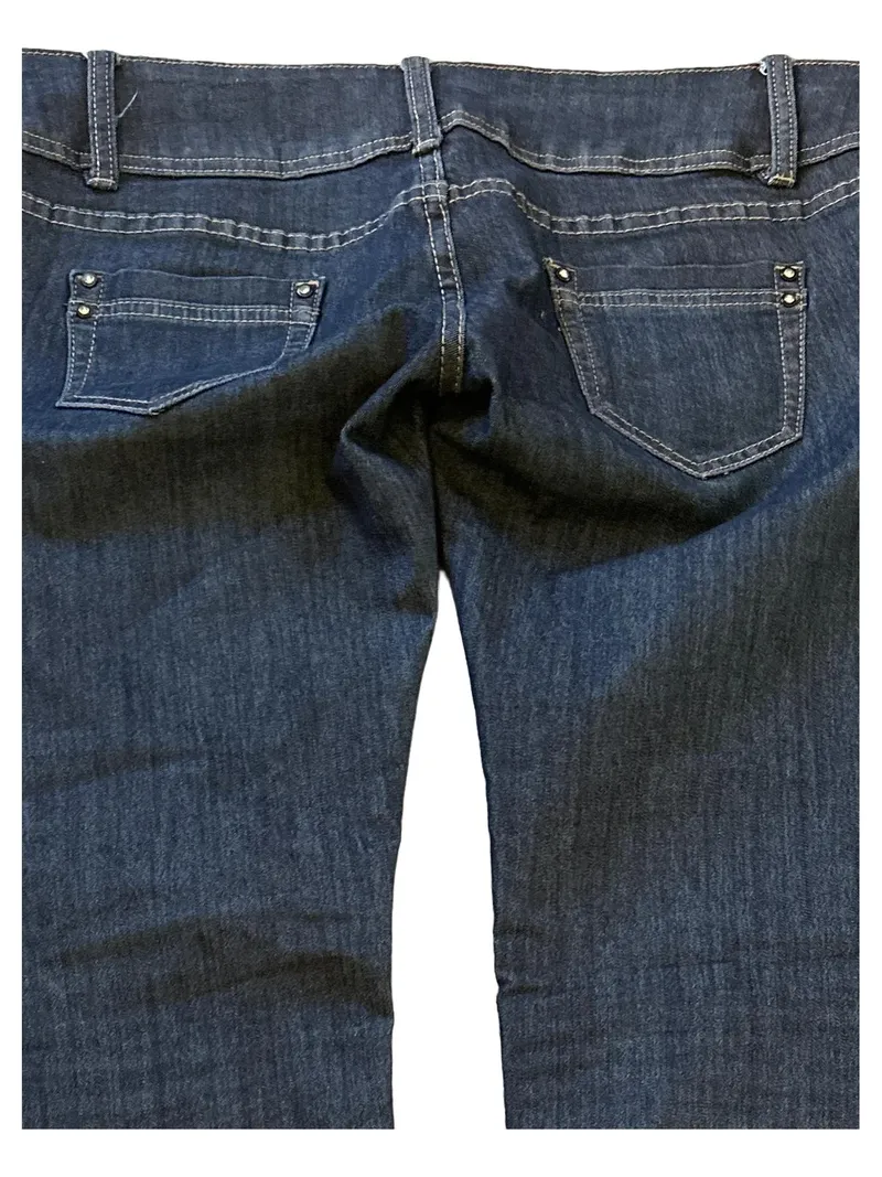 BE STYLED Damen Jeans Tapered Fit Blau W33 L32 Stretch Baumwolle 4