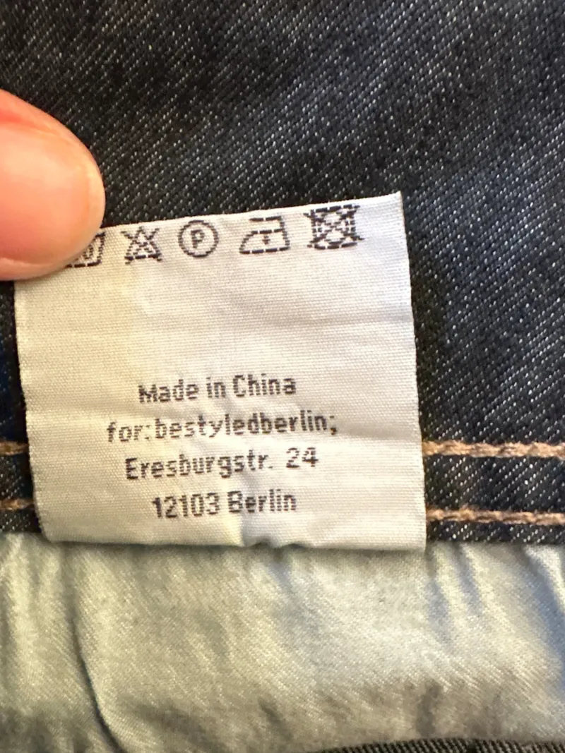 BE STYLED Damen Jeans Tapered Fit Blau W33 L32 Stretch Baumwolle 7