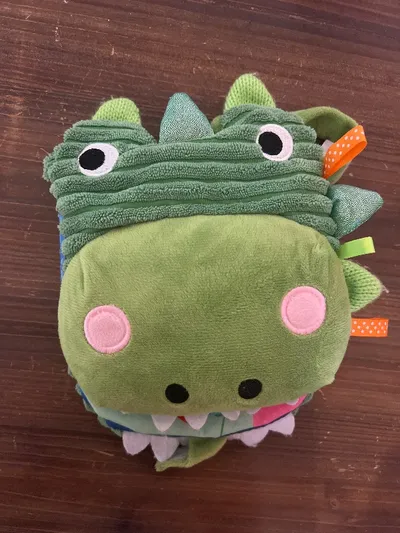 Make Believe Ideas Stoffbuch Baby Dinosaurier Fühlbuch Kleinkind Spielzeug Grün