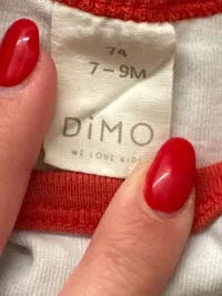 DIMO Baby Body I Love Burgenland Gr. 74 Weiß Rot Kurzarm 4