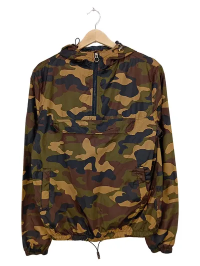 Urban Classics Damen Camouflage Windjacke Anorak Kapuze Freizeit M