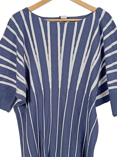 B.C. Best Connections Damen Pullover Gr. 44-46 Blau Weiß Gestreift